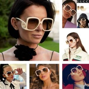 GUCCI STRIKING AND FABULOUS OVERSIZED ( WHICH IS 2026)”GG” LOGO SUNGLASSES